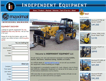 Tablet Screenshot of independentequip.com